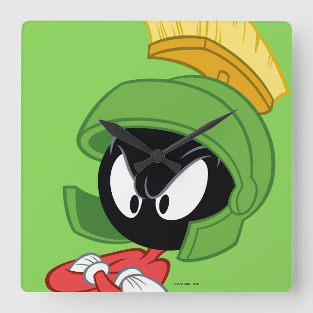 Horloge Carrée MARVIN THE MARTIAN™ | Arms crossed (Recto)