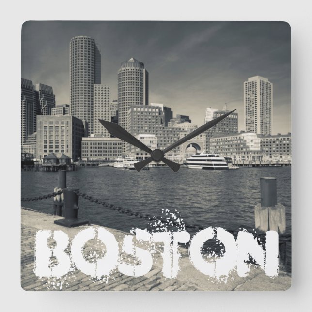 Horloge Carrée Massachusetts, Boston, bâtiments de Rowe's Wharf (Recto)