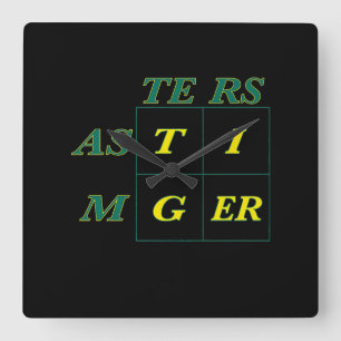 Horloge Carrée Masters de Tiger Goat Woods
