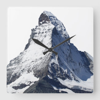 Horloge Carrée Matterhorn dans les Alpes suisses
