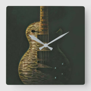 Horloge Carrée Meilleur guitariste