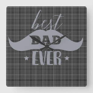 Horloge Carrée Meilleur papa jamais