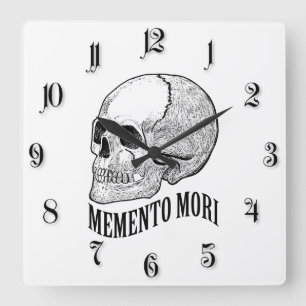 Horloge Carrée Memento mori