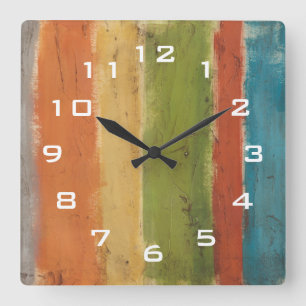 Horloge Carrée Mesa Strata I