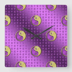 Horloge Carrée Métal Sanglier