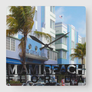 Horloge Carrée Miami Beach