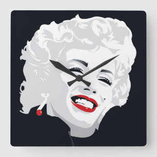 Horloge Carrée Miki Marilyn