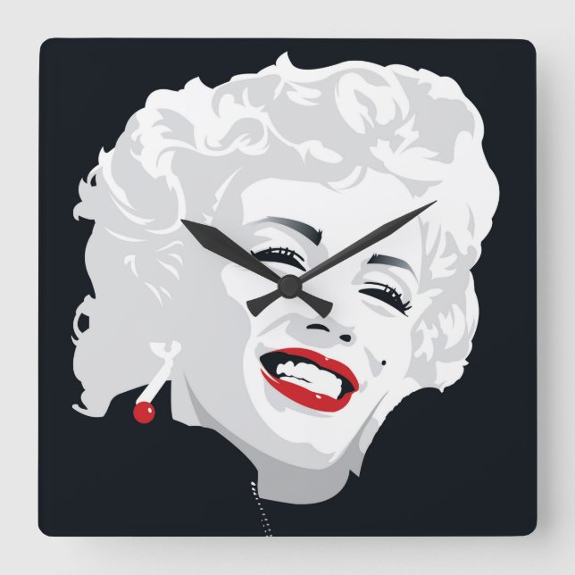 Horloge Carrée Miki Marilyn (Recto)
