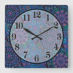 Horloge Carrée Millefiori