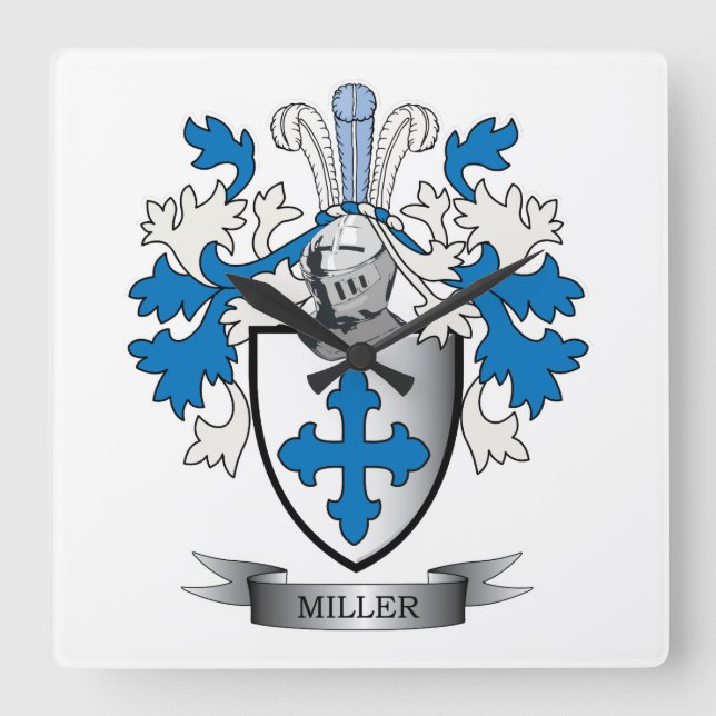 Horloge Carrée Miller Family (Recto)