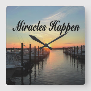 HORLOGE CARRÉE MIRACLES ARRIVE SUNSET PHOTO DESIGN