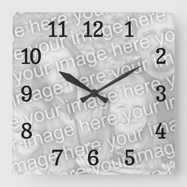 Horloge Carrée Modèle de Square Clock (Recto)