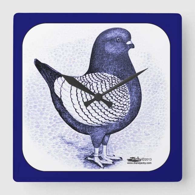 Horloge Carrée Modena Argent (Recto)