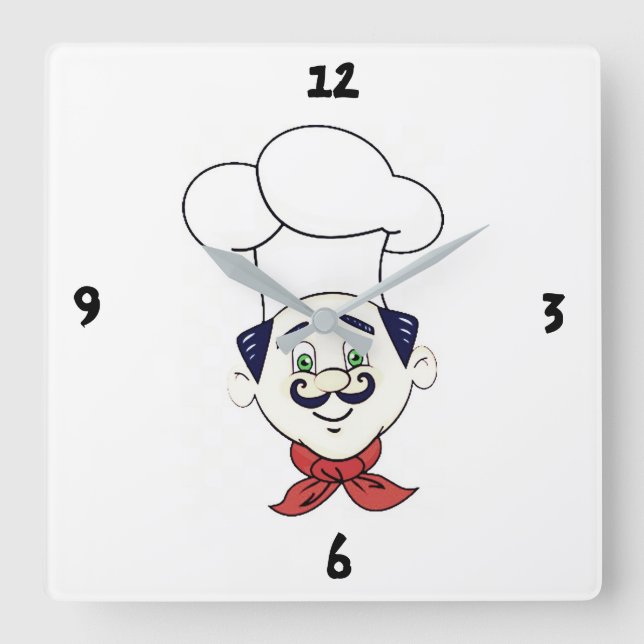 HORLOGE CARRÉE **MON CHEF PRÉFÉRÉ** FERMER (Recto)
