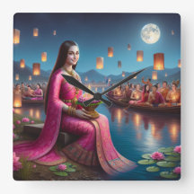 Mona à Roy Krathong Festival Thaïlande