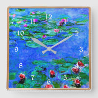 Monet - Nymphéas (rouge), célèbre œuvre d'art