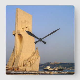 Horloge Carrée Monument aux découvertes, Lisbonne, Portugal