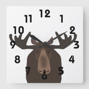 Horloge Carrée Moose clock