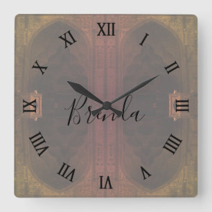 Horloge Carrée Mosquée du vendredi d'Ispahan en Iran vintage