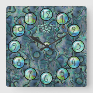 Horloge Carrée Mother of Pearl