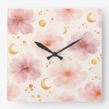 Motif floral à l'aquarelle rose élégant