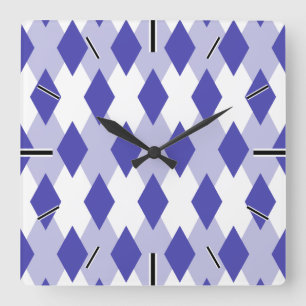 Horloge Carrée Motif Jacquard Plaid_4A46B0