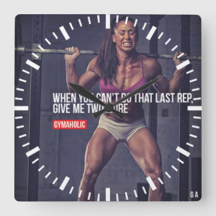 Horloge Carrée Motivation de l'entraînement