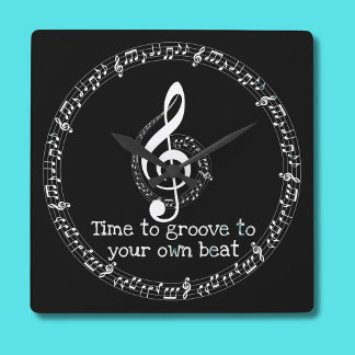 Horloge Carrée Musique de Noël du frère Note musicien de l'horlog