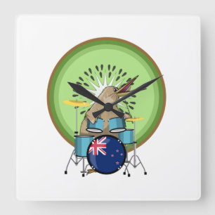 Horloge Carrée Musique néo-zélandaise