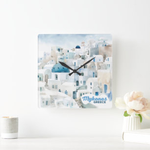 Horloge Carrée Mykonos Grèce