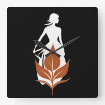 Nature and Woman Silhouette Elegant Feminine Art