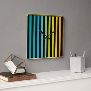 Horloge Carrée Neon Bright mode design coloré 6