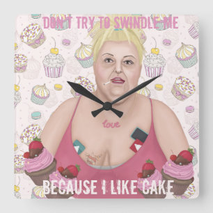 Horloge Carrée N'essayez pas de me tromper