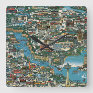 Horloge Carrée Niagara Falls Map