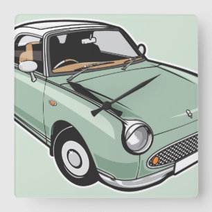Horloge Carrée Nissan Figaro Emerald Green