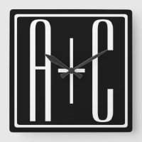 Noir & Blanc | Initiales de couple