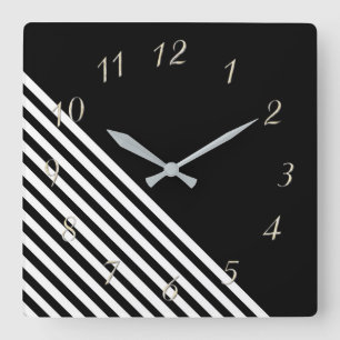 Horloge Carrée noir et blanc