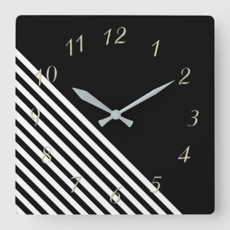 Horloge Carrée noir et blanc
