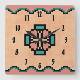 Horloge Carrée Norteño