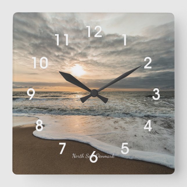 Horloge Carrée North Sea, Denmark picturesque sunset, (Recto)