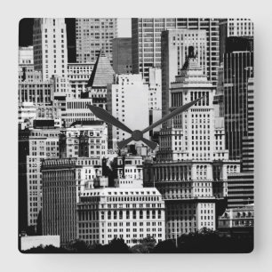 Horloge Carrée NYC Skyline IX