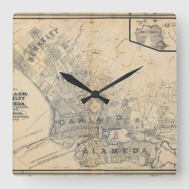 Horloge Carrée Oakland, Berkeley, Alameda (Recto)