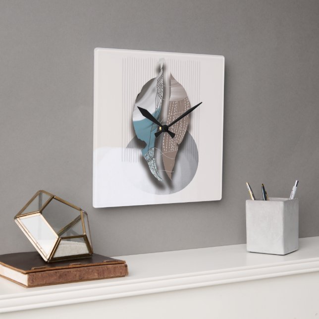 Horloge Carrée objet_8_feuilles_automne_1 (Bureau)