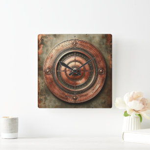 Horloge Carrée objet en métal