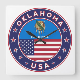 Horloge Carrée Oklahoma