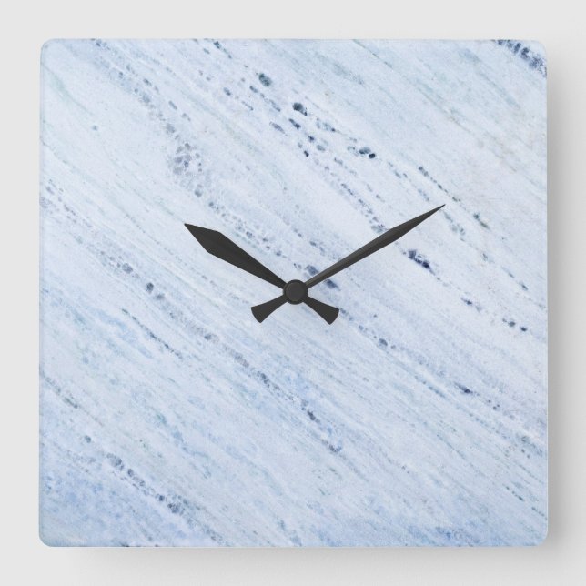 Horloge Carrée Onyx Stone Pattern (Recto)