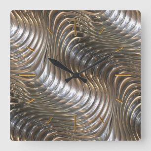 Horloge Carrée Options d'horloge murale Art 129 Abstrait