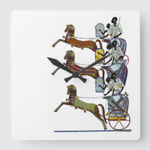 Horloge Carrée Ornamnet égyptien #2 sur Emporio Moffa