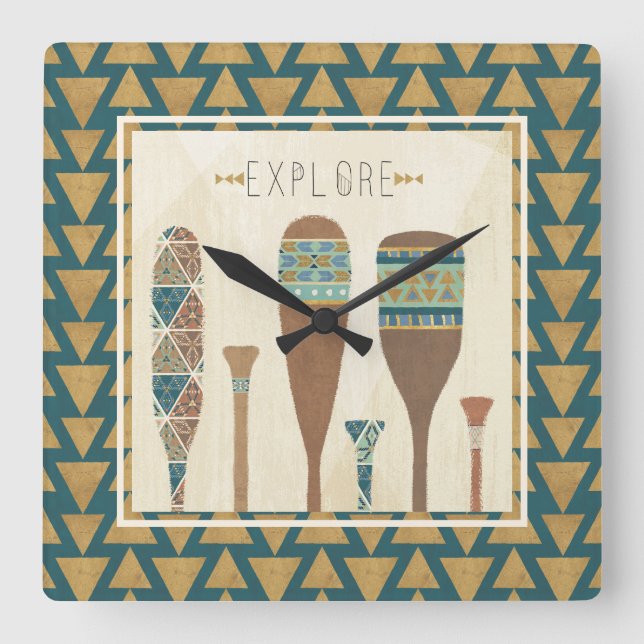 Horloge Carrée Outdoor | (Recto)