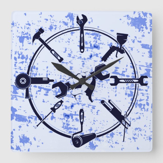 Horloge Carrée Outil (Recto)